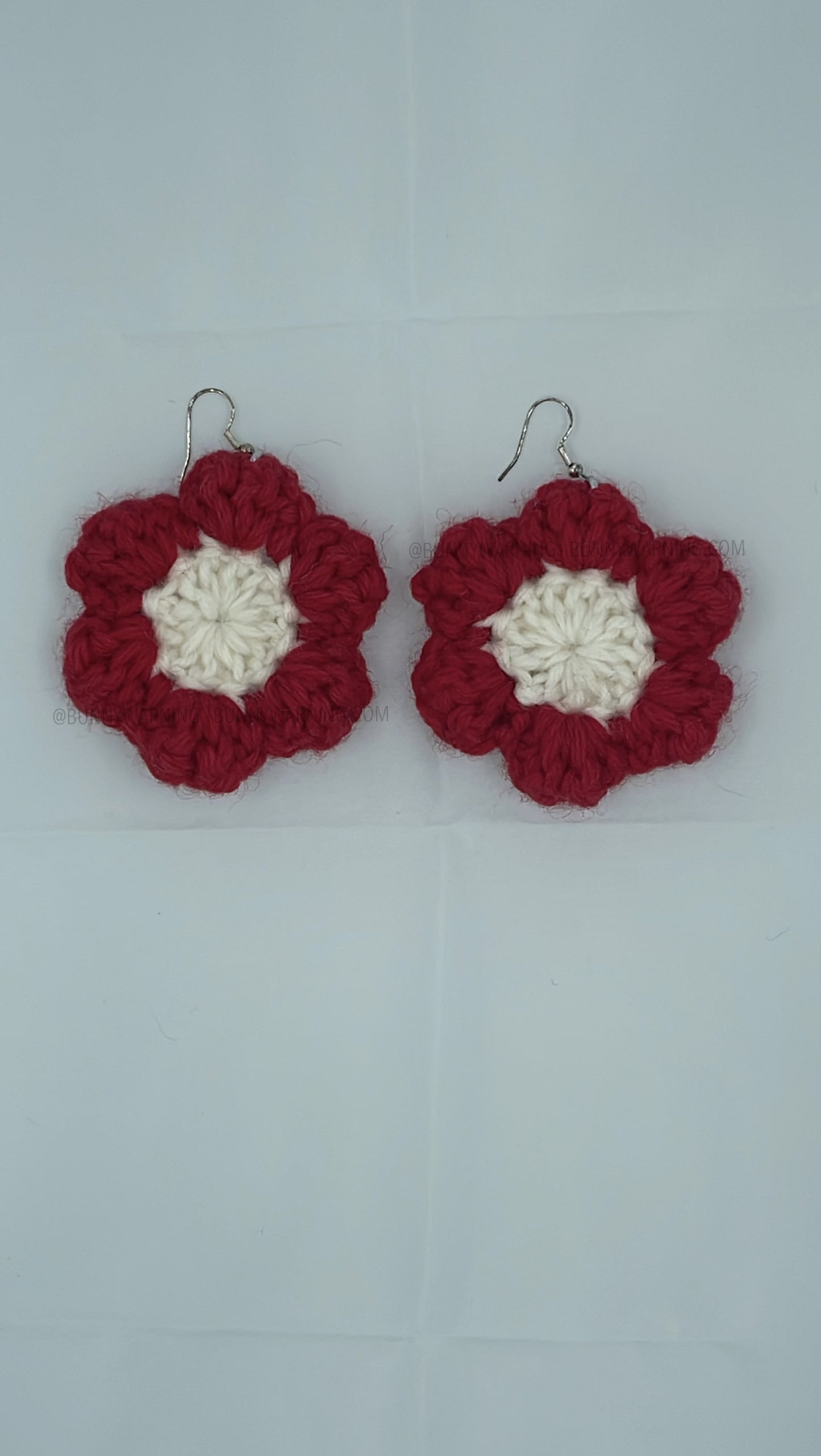 Retro Crochet Flower Earrings