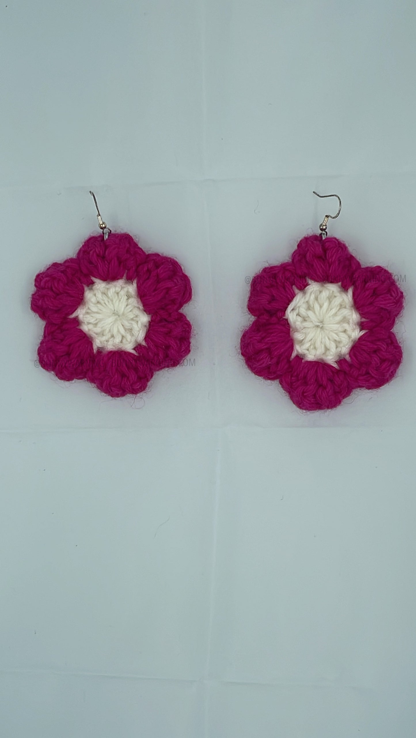 Retro Crochet Flower Earrings