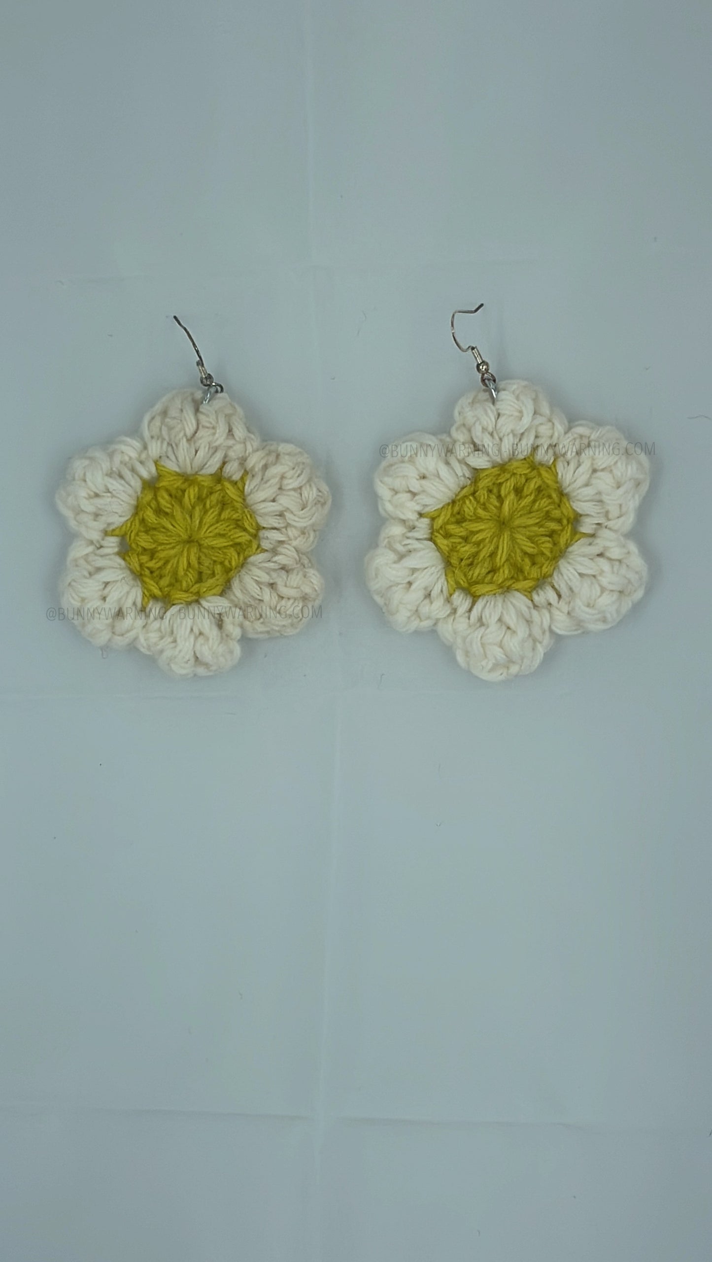 Retro Crochet Flower Earrings