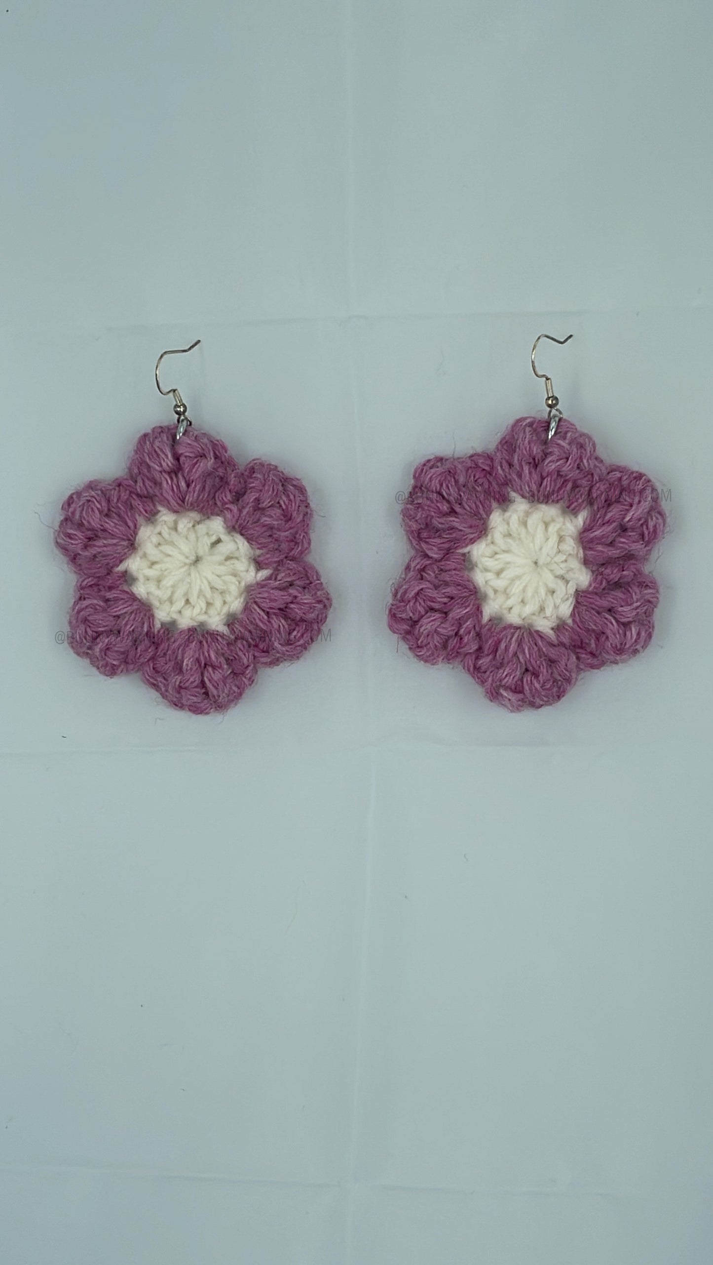 Retro Crochet Flower Earrings