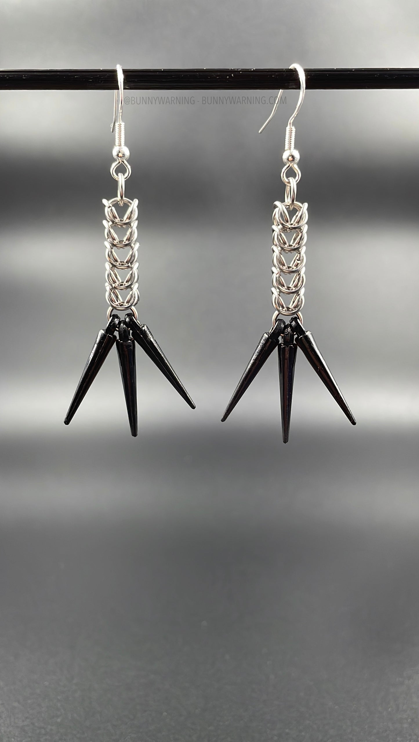 Triple Spike Earrings