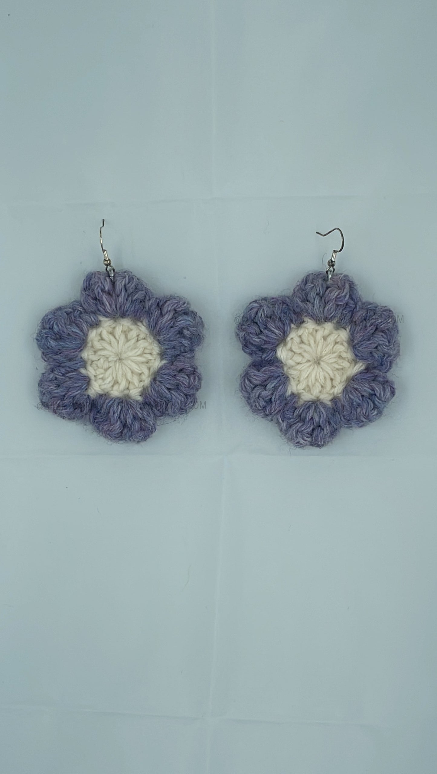 Retro Crochet Flower Earrings