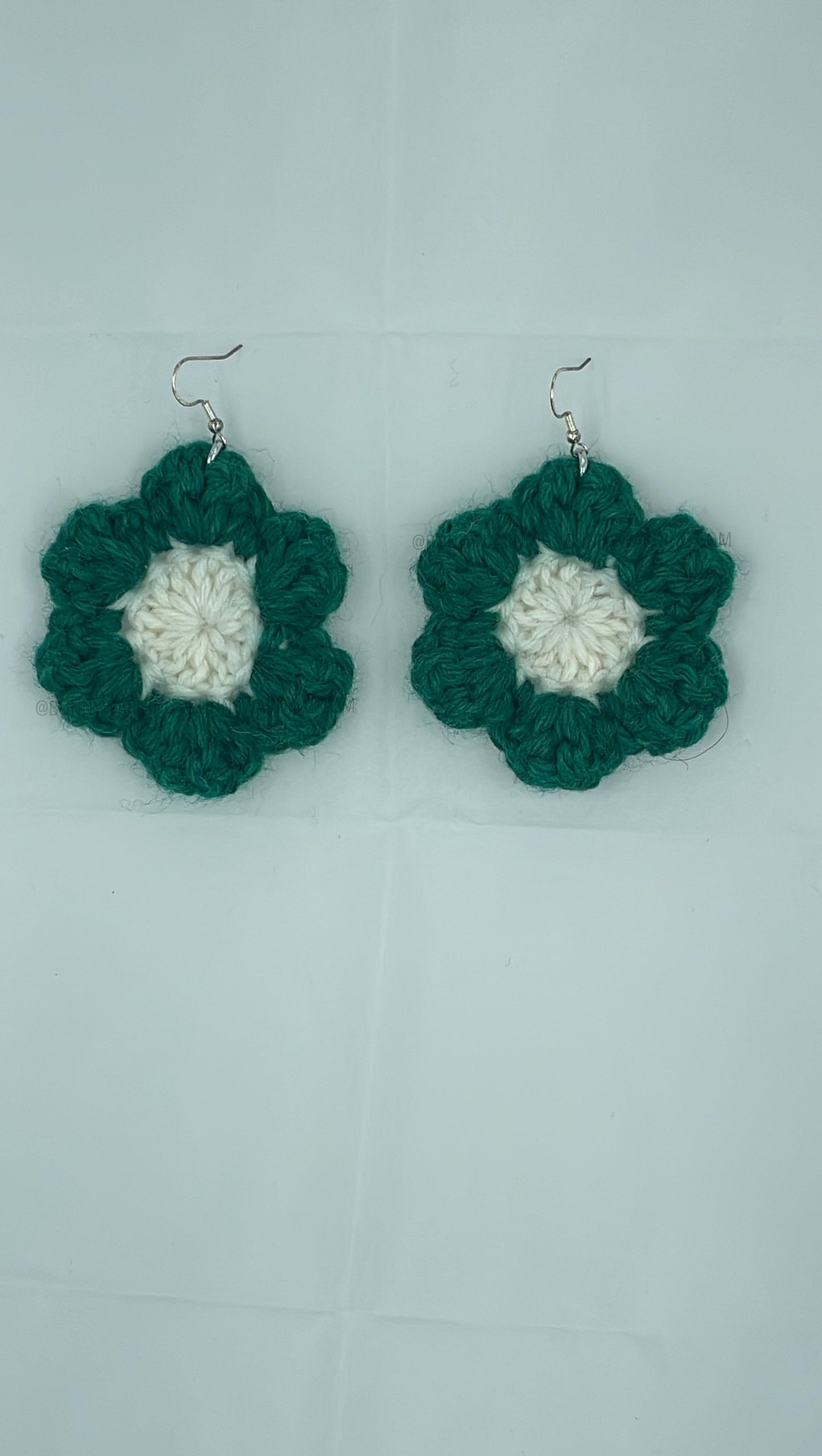 Retro Crochet Flower Earrings