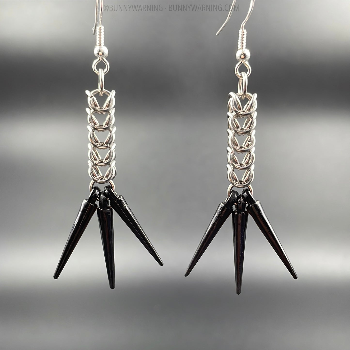 Triple Spike Earrings
